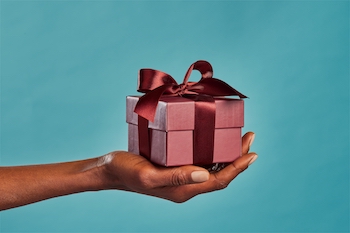 Sales gifts can be physical items, but they don’t have to be.