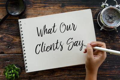 People want to hear from your clients more than they want to hear from you.