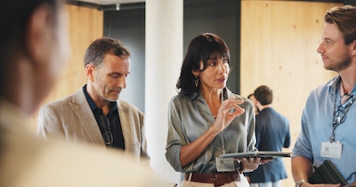 Practice your opening lines for starting a conversation at the conference.