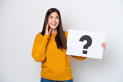 A statement becomes a question with the upward inflection of our voice at the end of a sentence.