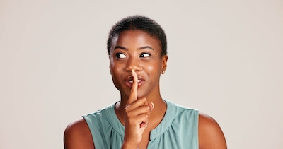 One of the most compelling aspects of language happens when we decide not to use it—silence can be powerful.